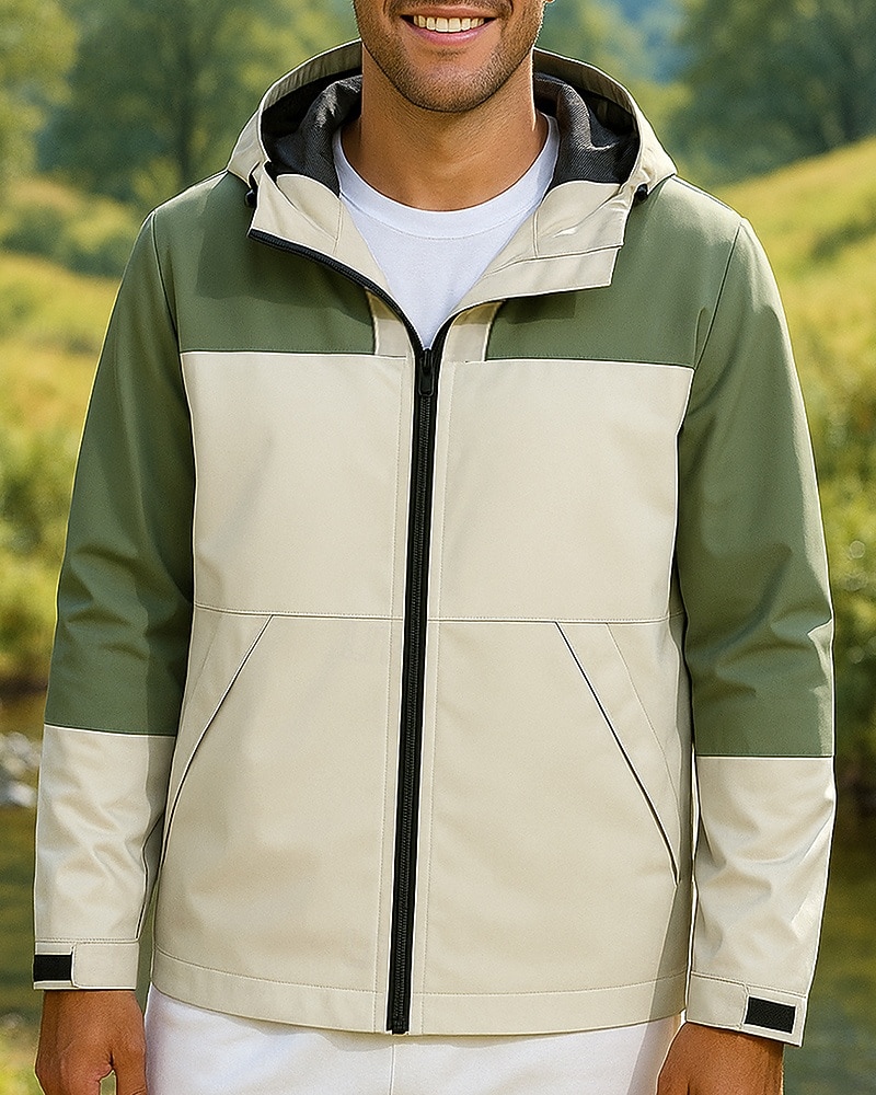 Hombre Cortavientos Chaqueta Chaqueta Softshell Chaqueta para senderismo Al aire libre Impermeable Resistente al Viento Trajes de senderismo Ropa de senderismo Primavera Otoño Camiseta Pesca Camping 2025 - $26.99 –P1