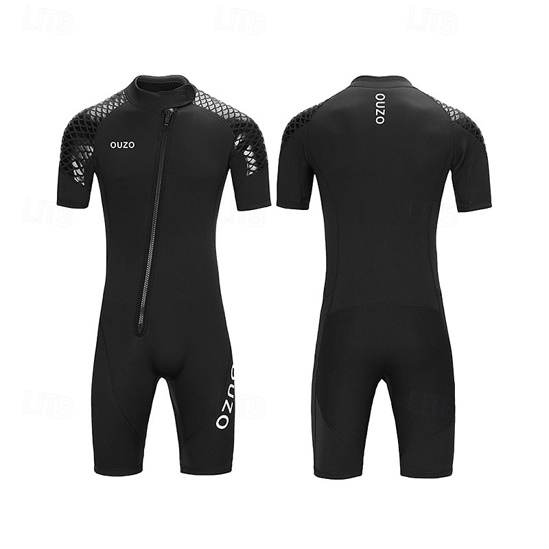 Femmes Maillot Anti UV Maillots de bain intégraux Combinaison Fine UPF50+ Séchage Rapide Haute élasticité Manche Courte Maillot de Bain ​fermeture éclair sur le devant Surf Plongée Plongée en apnée de 2025 ? $70.99 –P2