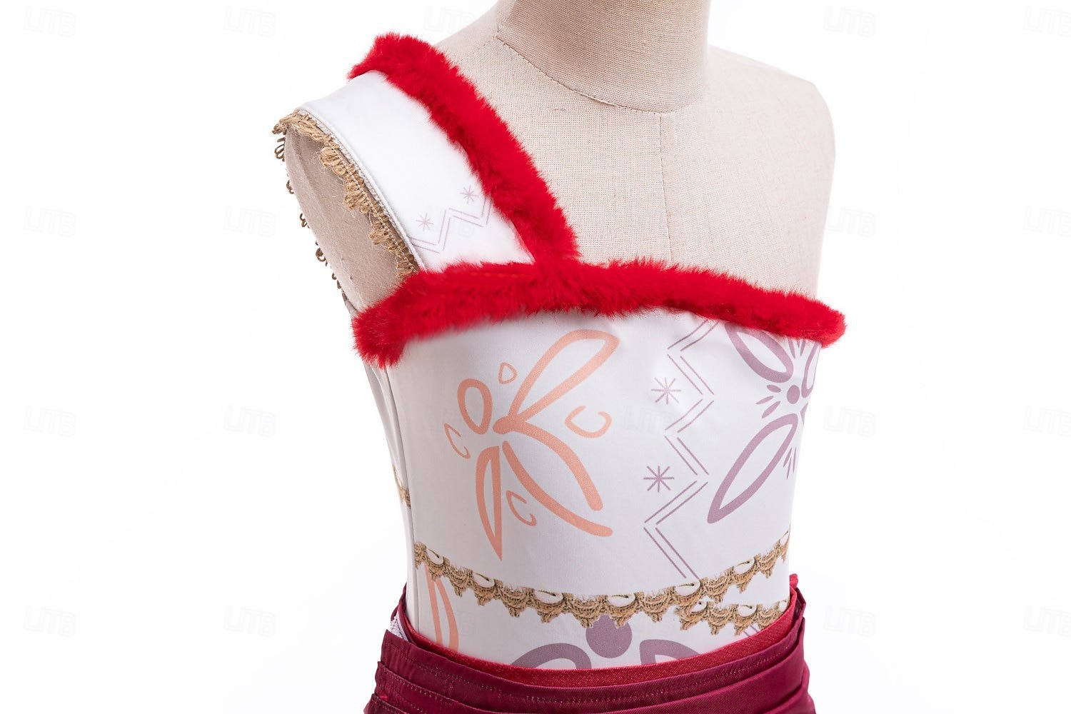 Prinzessinnen-Märchen Vaiana-Kleid Kinderkarneval Kindertag Neujahrsfest Feiertag Terylene Orange Damen einfache Karnevalskostüme Top Rock Gürtel Welttag des Buches Kostüme 2025 - $43.99 –P5
