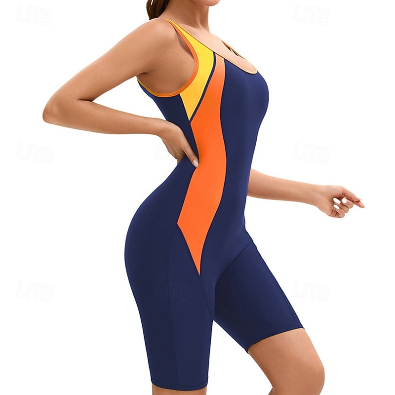Femmes Maillots de bain intégraux Combinaison Fine UPF50+ Sans manches Maillot de Bain Natation Plongée Surf Plongée en apnée Patchwork Été Printemps Automne de 2025 ? $25.99 –P10