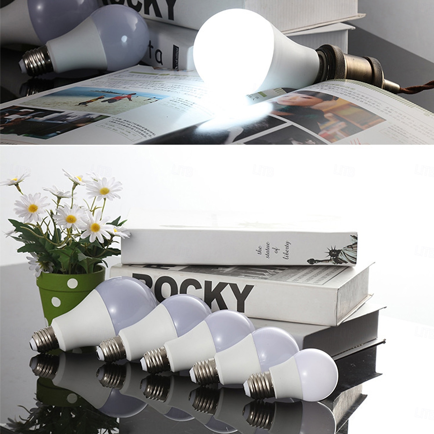 Светодиодные лампочки A19 5/9/15 Вт, нерегулируемые, яркие, E26/E27, лампочки Эдисона со средним цоколем, для дома, спальни, кухни, гостиной, офиса, 4 шт. 2026 - $12.99 –P1