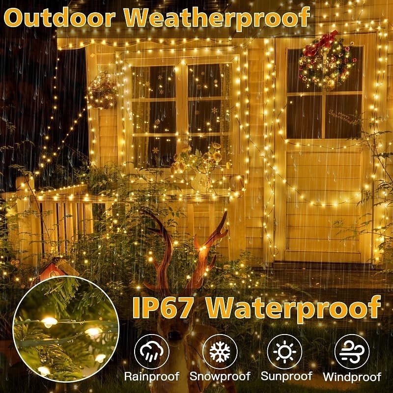 30m 50m 100M Lichterketten 300  500  1000 LEDs 2835 SMD 1 13 Fernbedienung 1 Set Warmweiß RGB Weiß Kupferdraht-Leuchten Weihnachtsbeleuchtung Party Urlaub Hochzeit 220-240 V 2026 - $25.99 –P5