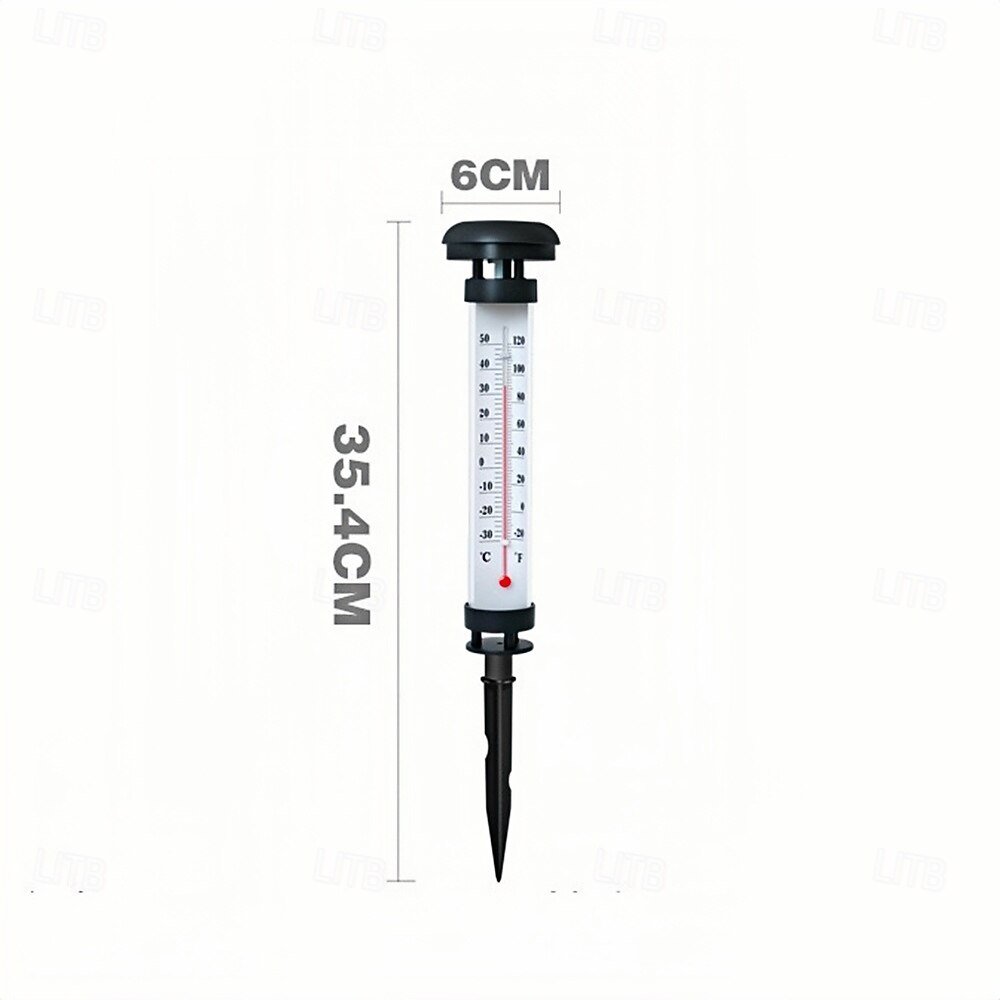 1 szt. termometr solarny do lampy ogrodowej, czujnik oświetlenia zewnętrznego na dziedzińcu, wtyczka do lampy ogrodowej, światło otoczenia na zewnątrz 2026 - $16.99 –P2