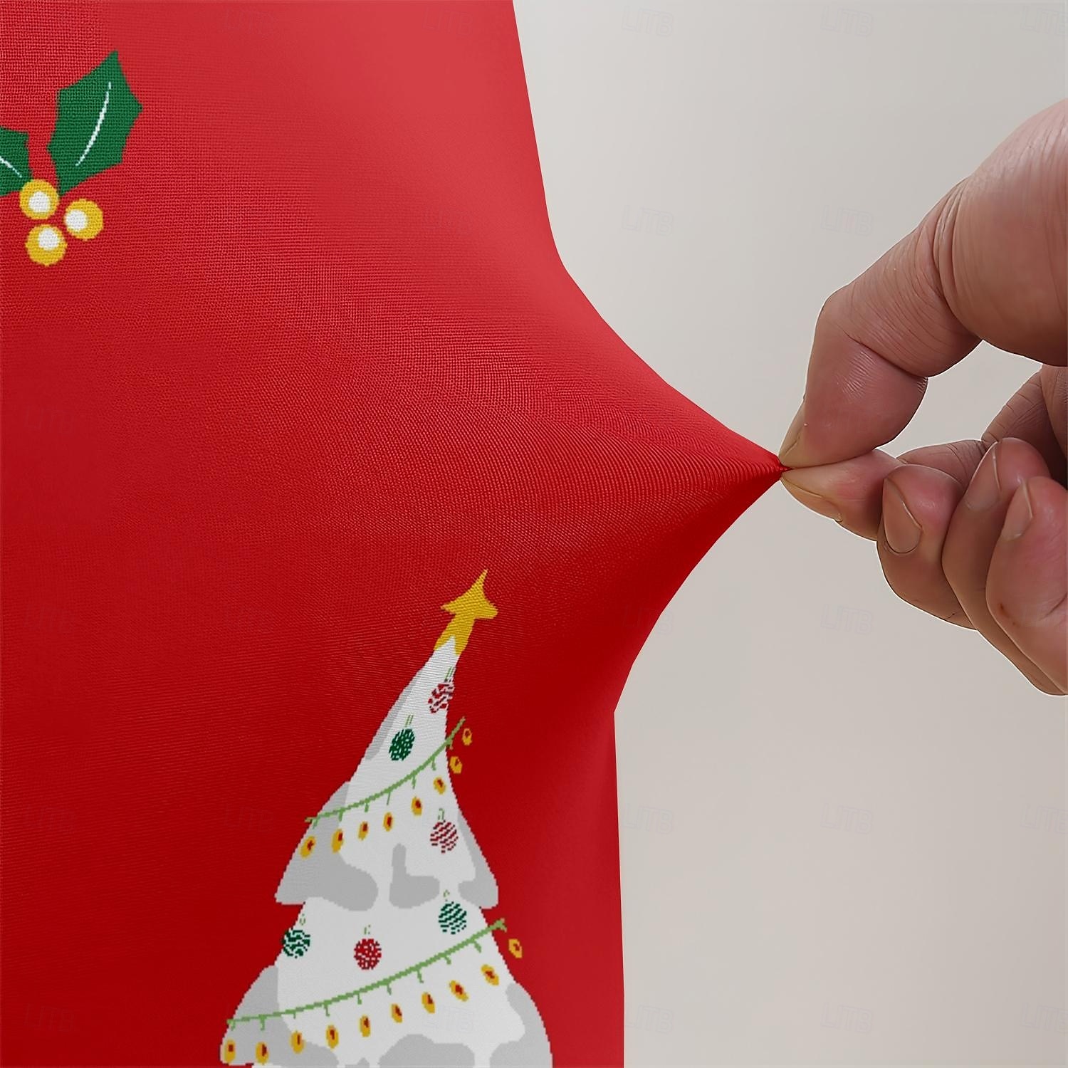 Coprisedie natalizi in seta di latte da 1/2/4/6 pezzi, coprisedie protettivi morbidi, altamente elastici e lavabili, sedie da pranzo decorative per feste, ristoranti e hotel del 2025 a $11.49 –P5