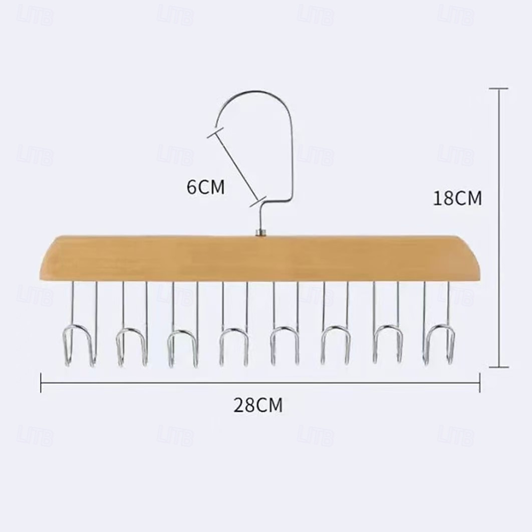 2 db-os csúszásgátló, többfunkciós fa kabátakasztó – falra szerelhető fogas kabátokhoz, sapkákhoz, táskákhoz, sálakhoz és övekhez, hálószobába &otthoni szervező 2026 - $9.99 –P6
