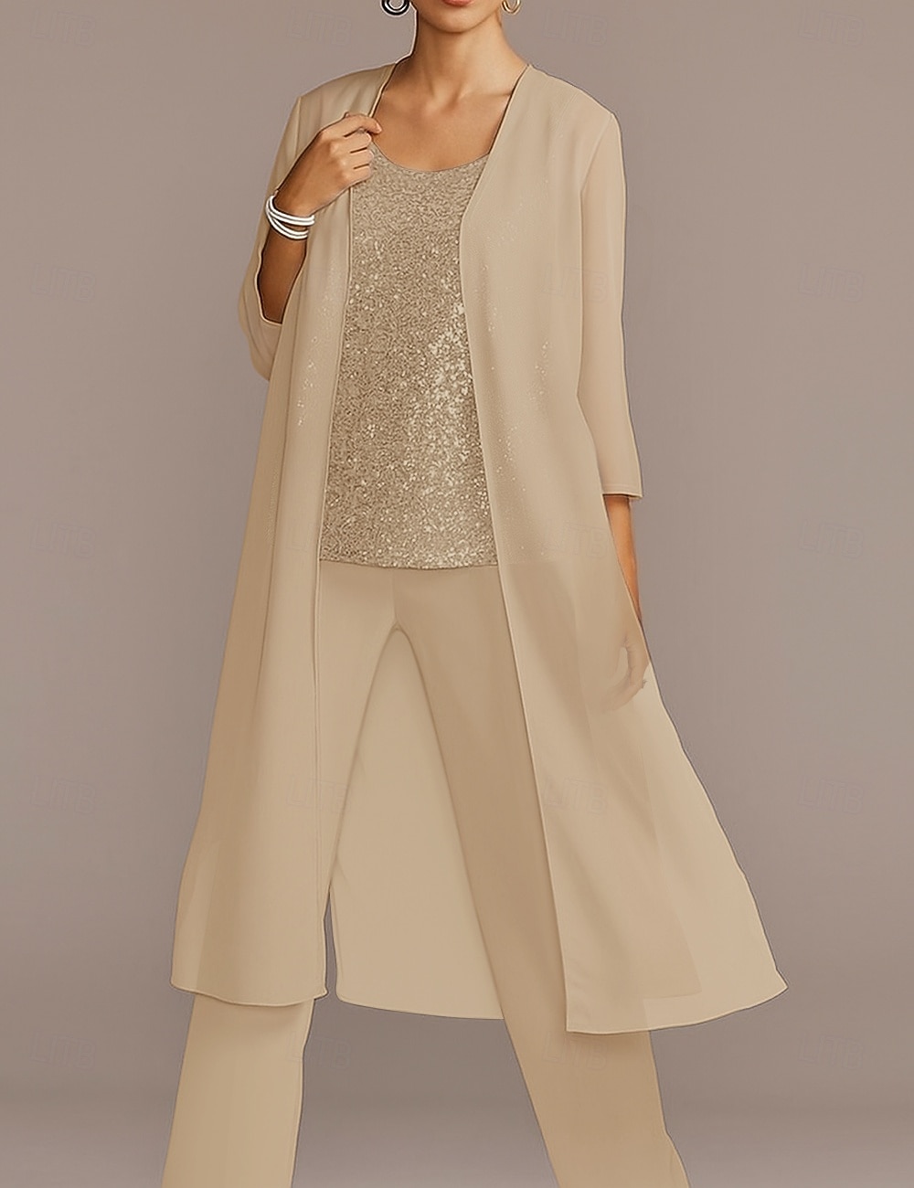 Chiffon 3/4 Sleeve Shrugs Cape  For Party Evening Mother of Bride  Wedding Guest Simple Pure Color Wedding Wraps dress to impress 2025 - CAD $57.99 –P6