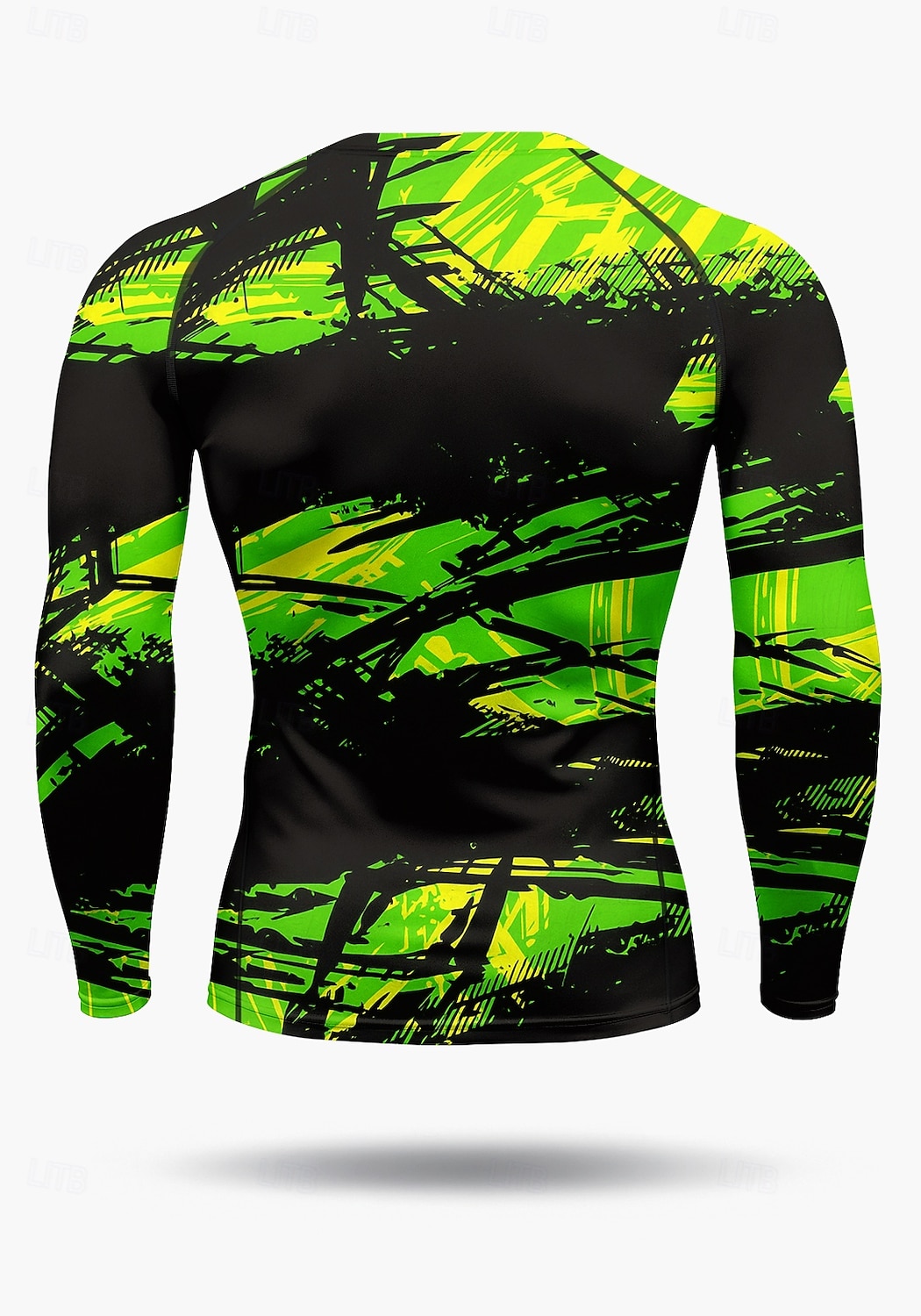 2025年 男性用 コンプレッション・シャツ ランニングＴシャツ 3Dプリント 長袖 ベース層 抽象的 速乾性 ビデオ圧縮 パワーフレックス 吸汗性 ジムトレーニング アクティブトレーニング 運動 スポーツウェア アクティブウェア グリーン  コレクション – $20.99 –P2