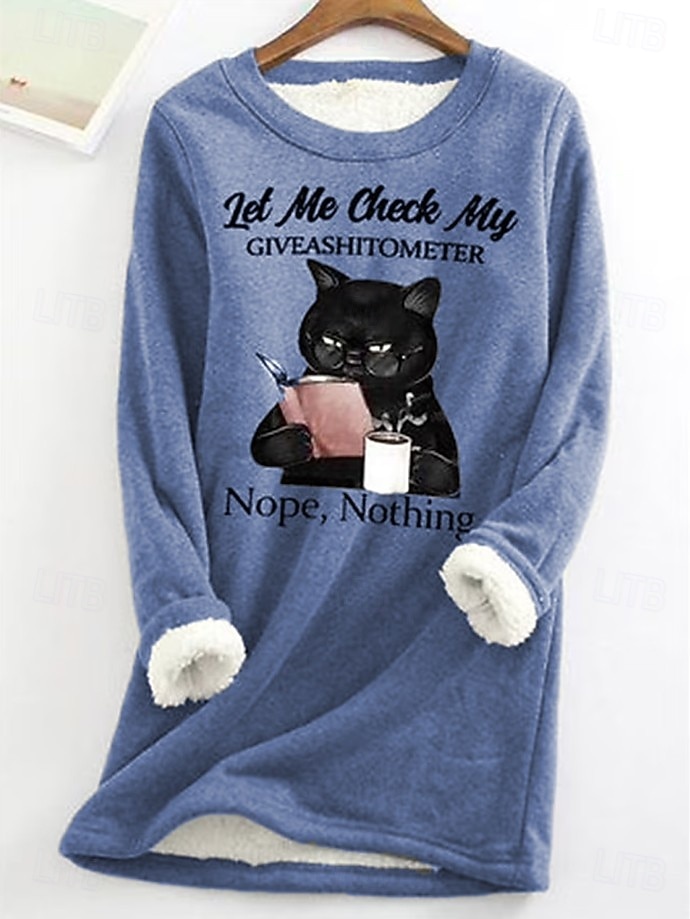 Жен. Пуловер Толстовка Графика Буквы Теплый На каждый день нечеткий Длинный рукав Вырез под горло Круглый вырез Длинные топы Повседневные Для улицы Синий Желтый Розовый Красный Серый Весна Осень Зима 2026 - $27.99 –P3