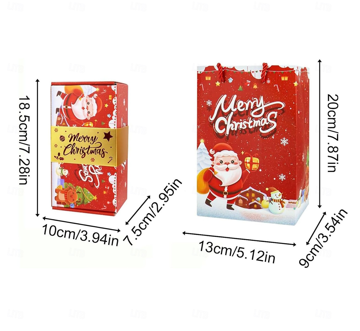 6/10/12/16/20 stk. juleoverraskelseshoppeeskesett - festlig rød papirgaveeske med julenissens design, sammenleggbar julepengeboks, gjør-det-selv unike sammenleggbare hoppende kontanter 2025 - $9.99 –P11