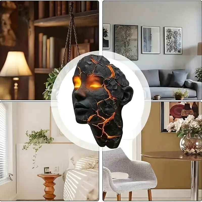 trendige Shattered Soul-Wandlampe, 3D-Illusion, LED-Wandlampe, zerbrochener Glaseffekt, Leuchte, geeignet für Schlafzimmer, Wohnzimmer, Bars, Cafés – energieeffizient und einfach zu installieren 2025 - $32.99 –P4