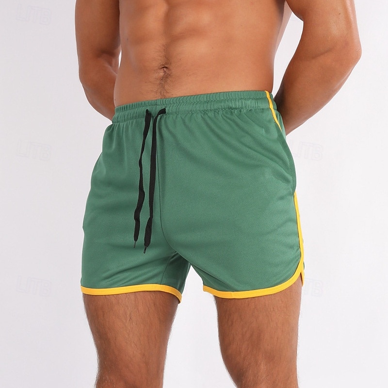 Муж. Спортивные шорты Пляжные шорты Сетка Завышенная Нижняя часть Одежда для спорта и отдыха Для спортивного зала Тренировка Быстровысыхающий Мягкий Впитывает пот и влагу 2025 - $12.99 –P13