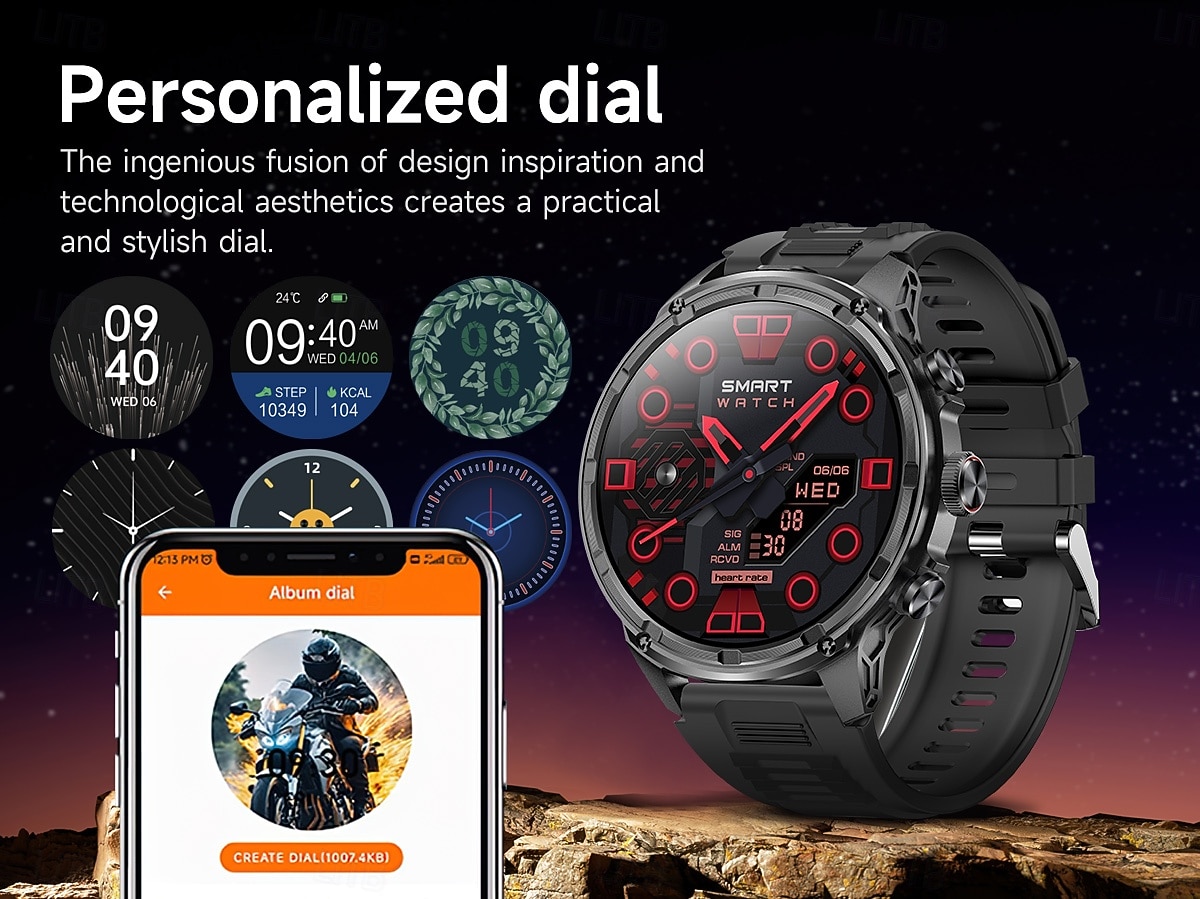 V99 Smart Watch 1.85 inch Smartwatch Fitness Running Watch Bluetooth Pedometer Call Reminder Fitness Tracker Compatible with Smartphone Unisex Long Standby Hands-Free Calls Waterproof IP 67 52mm 2026 - $66.99 –P17