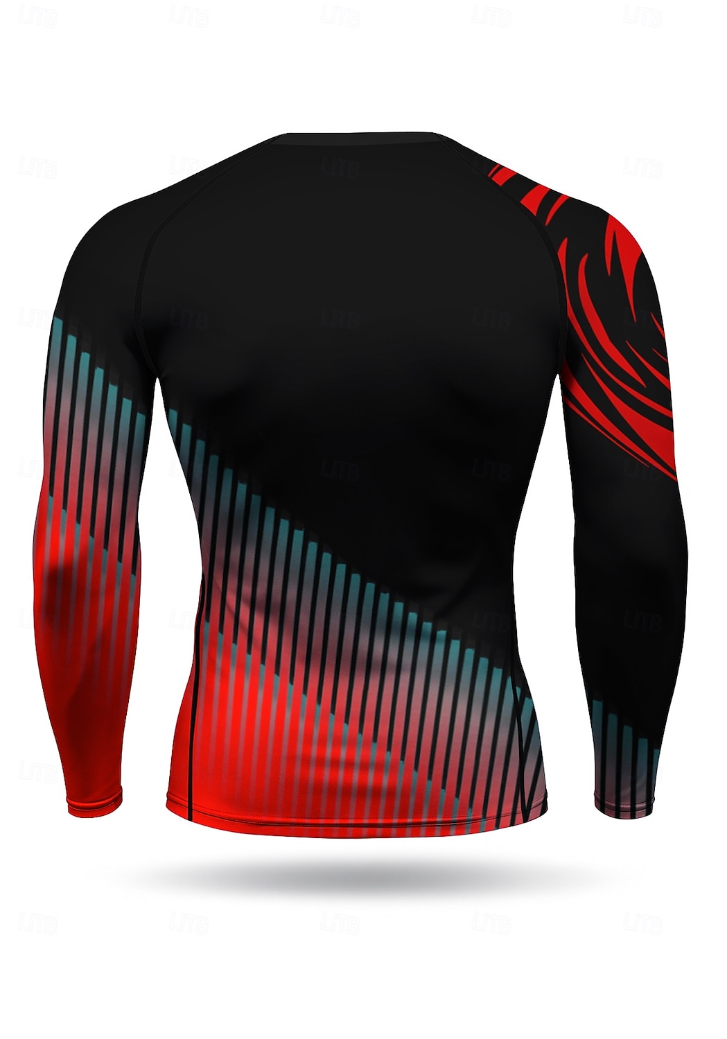 Hombre Camiseta Running Camisa atlética Camisa de gimnasia Camisa de fitness Camisa de entrenamiento Manga Larga Camiseta Geométrico UPF 50 Resistente a los rayos UV Suave Reductor del Sudor 2025 - $18.99 –P2