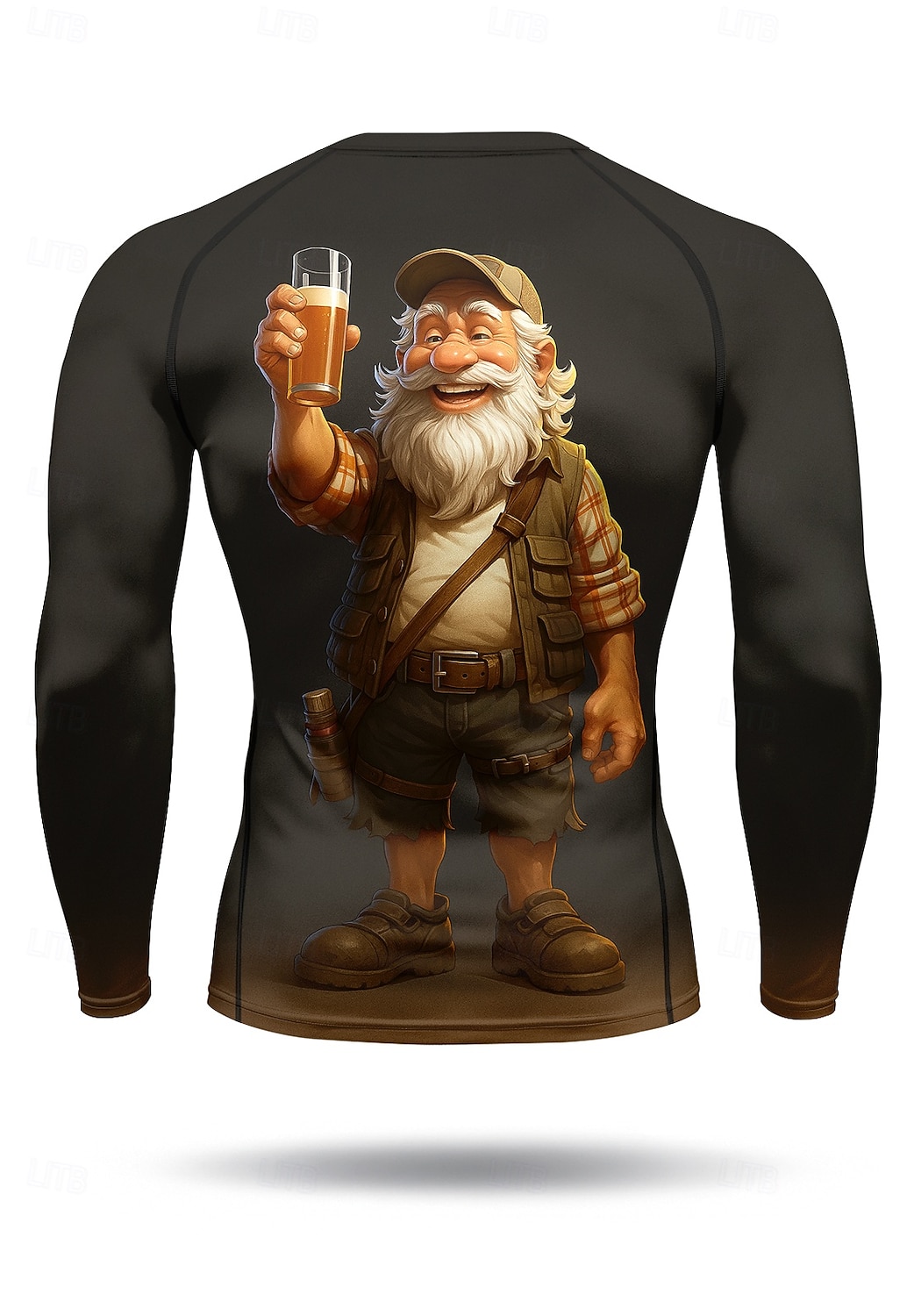 2025年 男性用 コンプレッション・シャツ ランニングTシャツ 3Dプリント 長袖 ベース層 カートゥン 速乾性 ビデオ圧縮 パワーフレックス 吸汗性 ジムトレーニング アクティブトレーニング 運動 スポーツウェア アクティブウェア ブラック コレクション – $14.99 –P2