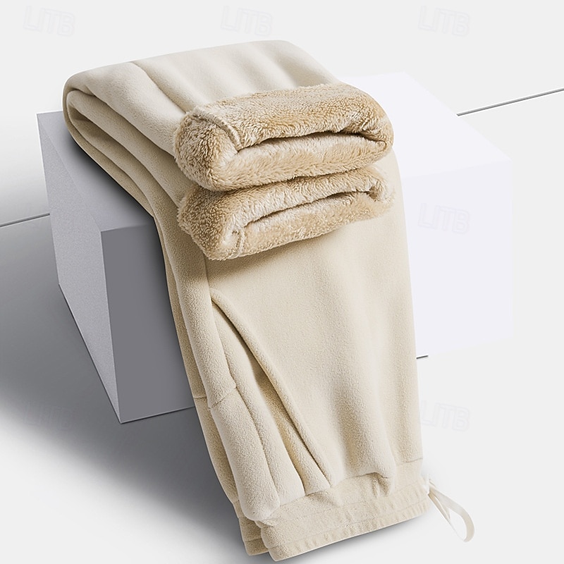 Per uomo Pantaloni da tuta Pantaloni in Pile Pantaloni Pantaloni invernali Coulisse Tasca Elastico in vita Semplice Comodità Caldo Sport all'Aperto Quotidiano Moda Casual Nero Rosa Micro-elastico del 2026 a $26.99 –P19