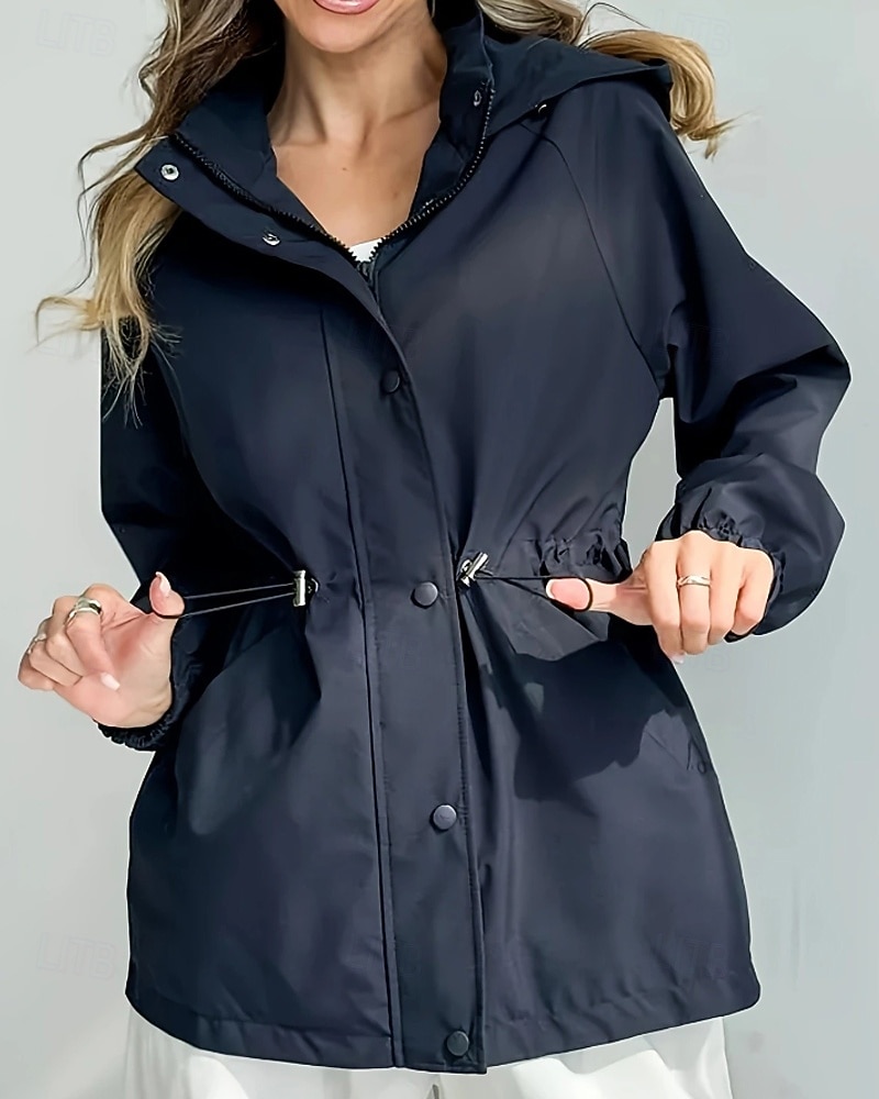 Mulheres Casaco de inverno Casaco com capuz Manter Quente Confortável Zíper Bolsos Casual Tecido Férias Roupa Diária Para Noite Final de semana Padrão Com Capuz Normal Manga Longa agasalhos Azul de 2025 por $41.99 –P4
