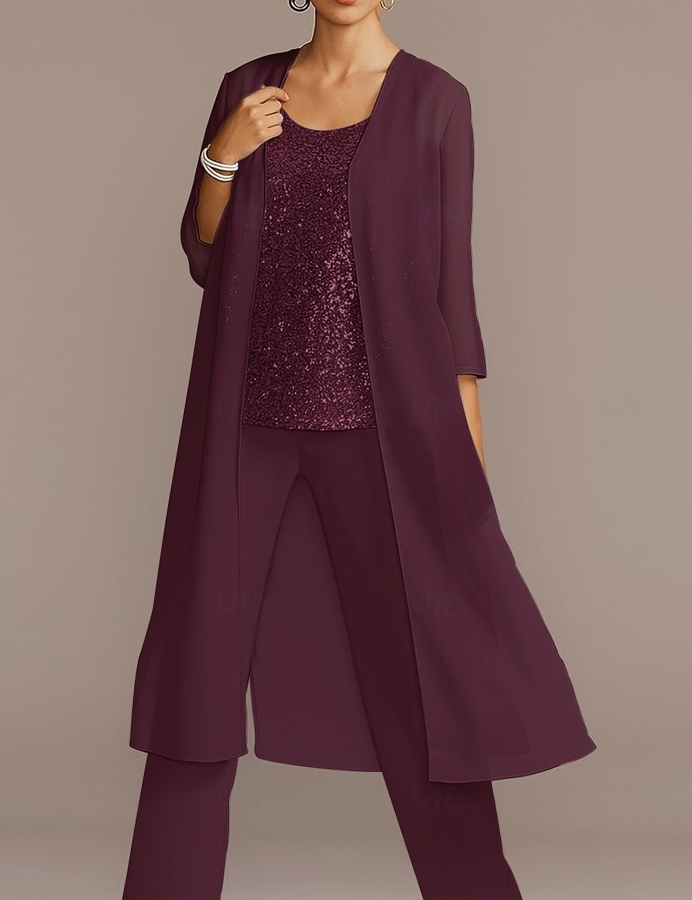 Chiffon 3/4 Sleeve Shrugs Cape  For Party Evening Mother of Bride  Wedding Guest Simple Pure Color Wedding Wraps dress to impress 2025 - CAD $57.99 –P11