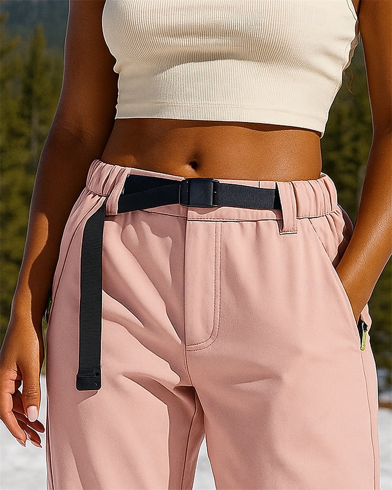 Női Planinarske hlače Vízálló túrázó nadrág Télikabát túranadrág Tél Ősz Külső Normál Vízálló Szélbiztos Meleg Nadrágok Rugalmas derék Fekete Rózsaszín Kempingezés és túrázás Mászás Futás S M L XL XXL 2026 - $44.99 –P3