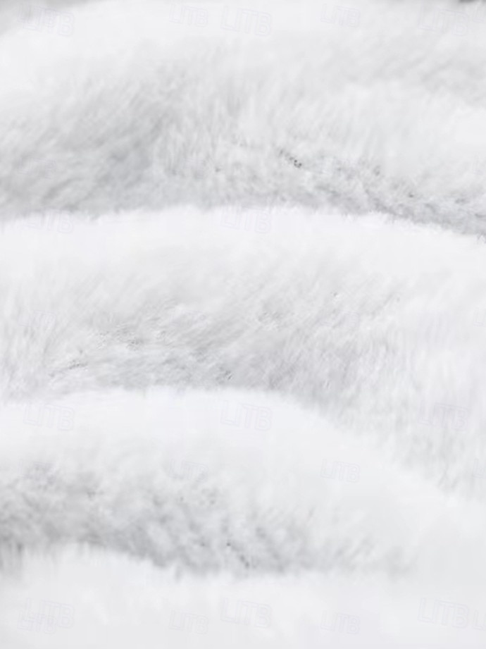 Dame Pullover hettegenser-genser Grafisk Dyr Katt Varm Fritid fuzzy Langermet Med hette Lange topper Avslappet Sport Trykt mønster Rosa Blå Grå Høst Vinter 2025 - $33.99 –P3