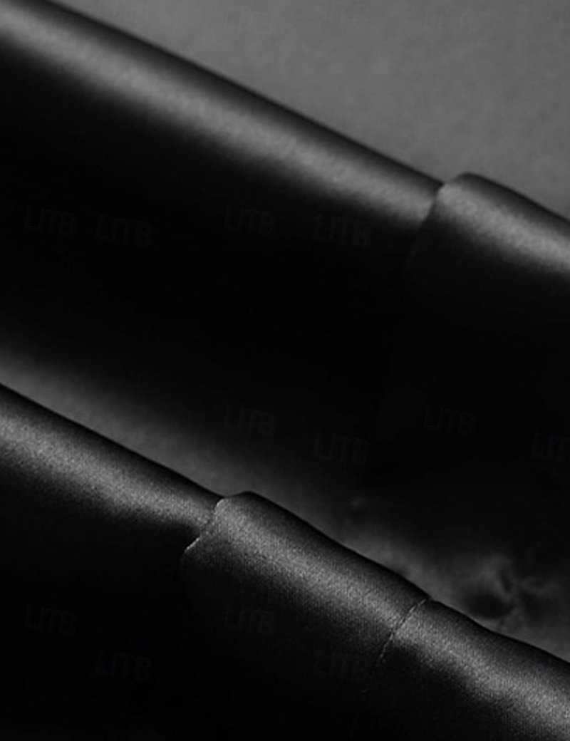 Pánské Saténové kalhoty Kalhoty Oblekové Hedvábí jako Oblek Kalhoty Kapsy Straight-Leg Bez vzoru Prodyšné Plná délka Svatební Párty Obchod Módní Šik ven Černá Bílá Neelastické 2026 - $12.99 –P3