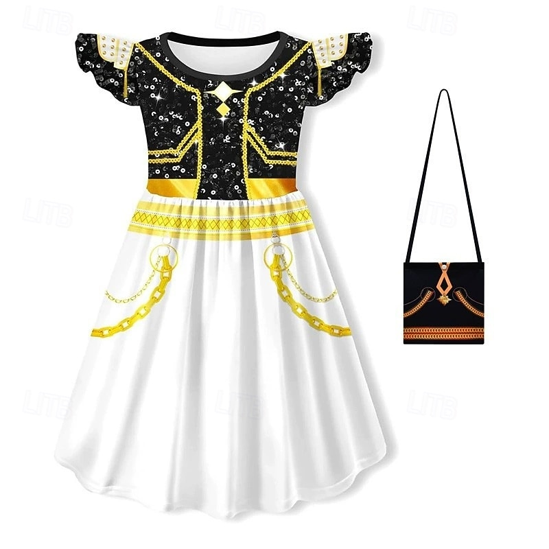 Strój inspirowany koreańską idolką, gwiazda popu, moda filmowa, kostium cosplay, wirtualny idol, cosplay filmowy na szkolny występ dziewczynki na Halloween karnawał 2026 - $27.99 –P2