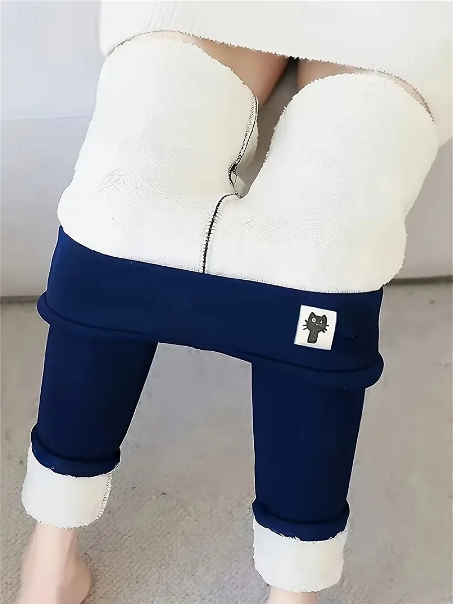 Naisten fleecevuoratut leggingsit Fleece-housut Leggingsit Muoti Katutyyli Perus Täyspitkä Korka vyötärö Tavallinen Korkea leikkaus Mukava Pehmeä Joustamaton Päivittäin Koti Loma Laivasto Musta Viini 2026 - $24.99 –P3