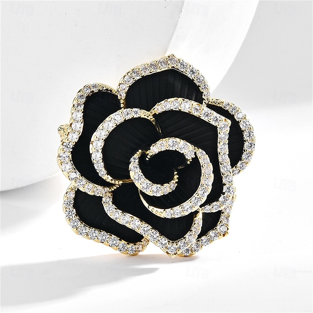 Broschen Klassisch Retro Blume Mode Brosche Schmuck Schwarz Für Hochzeit Party Geschenk Verlobung Abschlussball Festival 2026 - $32.99 –P6