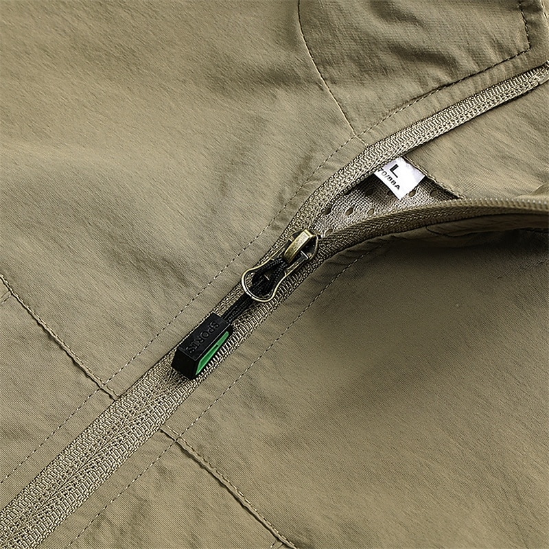 Ανδρικά Veste Gilet Γιλέκο ψαρέματος ΕΞΩΤΕΡΙΚΟΥ ΧΩΡΟΥ Καθημερινά Μοντέρνα Καθημερινό Άνοιξη Φθινόπωρο Κουμπώσου Τσέπη Νάιλον Άνετο Σκέτο Φερμουάρ Όρθιος Γιακάς Κανονικό Μαύρο Λευκό Χακί Πράσινο Χακί 2026 - $34.99 –P8