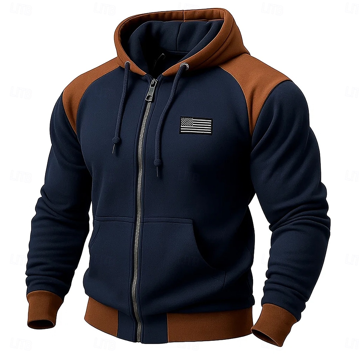 Homme Sweat à capuche Sweat à capuche zippé intégral Sweat à capuche en polaire Sweat à capuche tactique Noir bleu marine Kaki Gris Clair À capuche Uni Fermeture éclair Sport & Loisir Occasionnel de 2025 ? $27.99 –P6