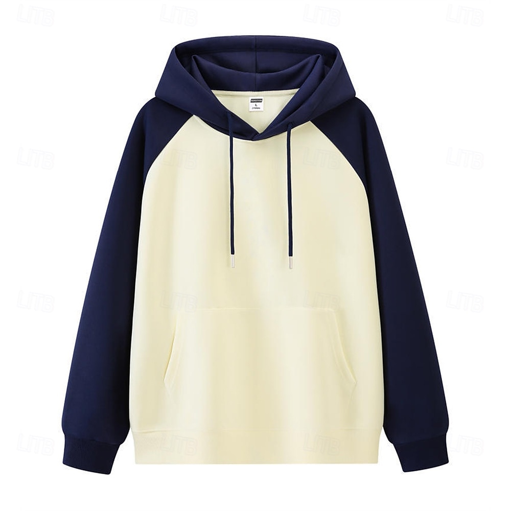 Hombre Sudadera Negro Vino Azul Marino Verde Trébol Azul claro Con Capucha Bloque de color Correa Retazos Bolsillo Deporte Diario Festivos Poliéster Ropa de calle Básico Casual Primavera Otoño Ropa 2026 - $33.99 –P5