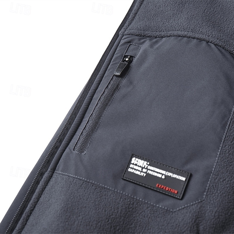Hombre Chaqueta al aire libre Impermeable Chaqueta para senderismo Diario Senderismo Resistente al Viento A Prueba de Lluvia Bolsillo Otoño Invierno Plano Moda Clásico Escote Chino Regular Negro 2026 - $57.99 –P10