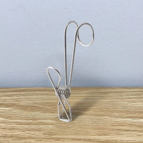 2026年 25個のステンレススチール製洗濯バサミフッククリップ、丈夫な吊り下げクリップ、多目的湾曲フッククランプ、キッチンバスルーム収納、家庭用洗濯物干し用靴下乾燥オーガナイザー、再利用可能な金属クリップ。  コレクション – $16.99 –P6