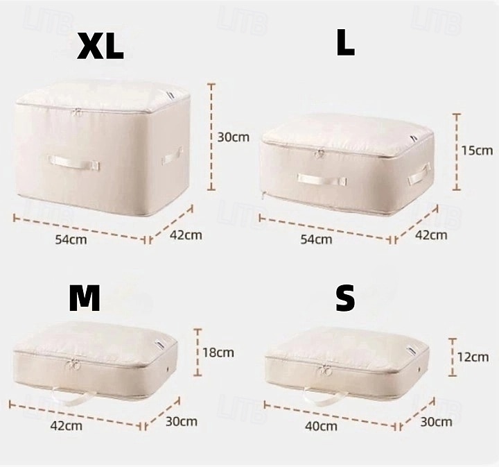 TAILI Dustproof and Moisture-proof Compression Storage Bag, Ultra Space Saving Self Compression Organizer, Comforter Storage Bag, Folding Organizer bag for Bedding/Quilt 2025 - $10.99 –P1
