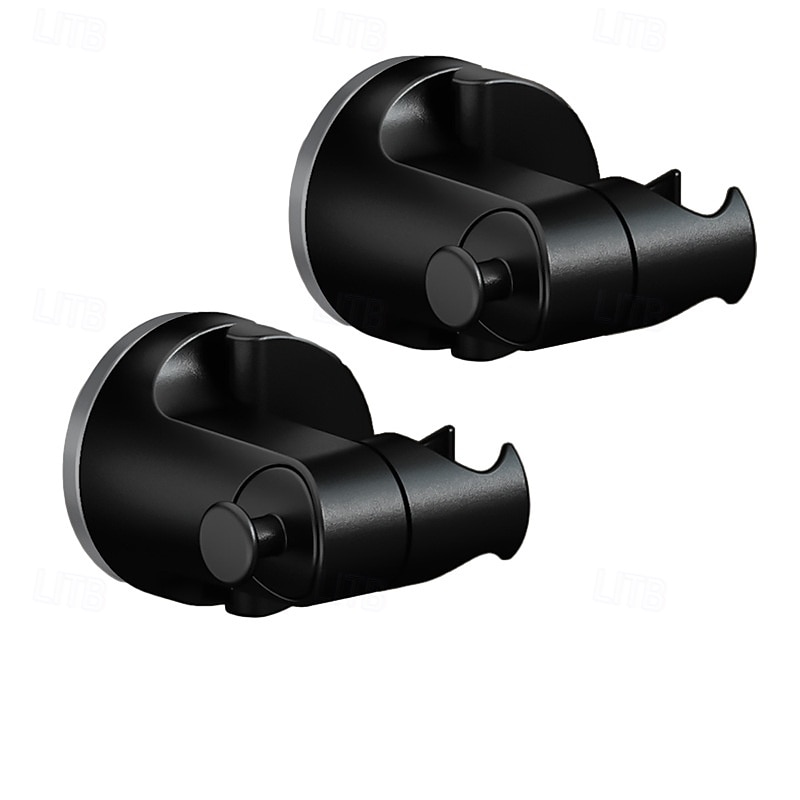 Supporto per soffione doccia regolabile da 2 pezzi, supporto per soffione doccia portatile con ventosa rimovibile, ganci, angolo regolabile &supporto per soffione doccia in altezza del 2025 a $12.99 –P7