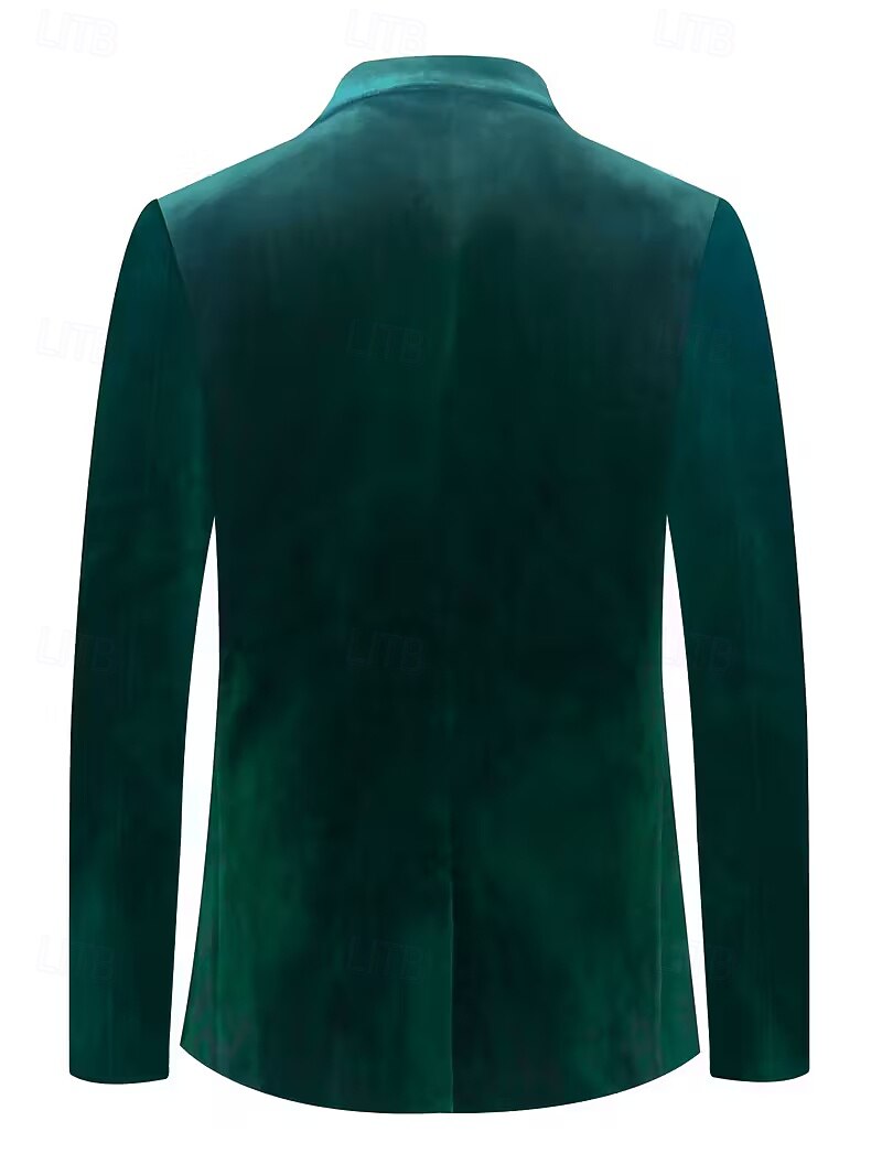 Uomo Abiti da lavoro Casuale Feste Nero Borgogna Autunno Tuta Bavero classico Casual Formale Tinta unita Vestibilità aderente 2 pezzi Monopetto Due Bottoni del 2026 a $99.99 –P2