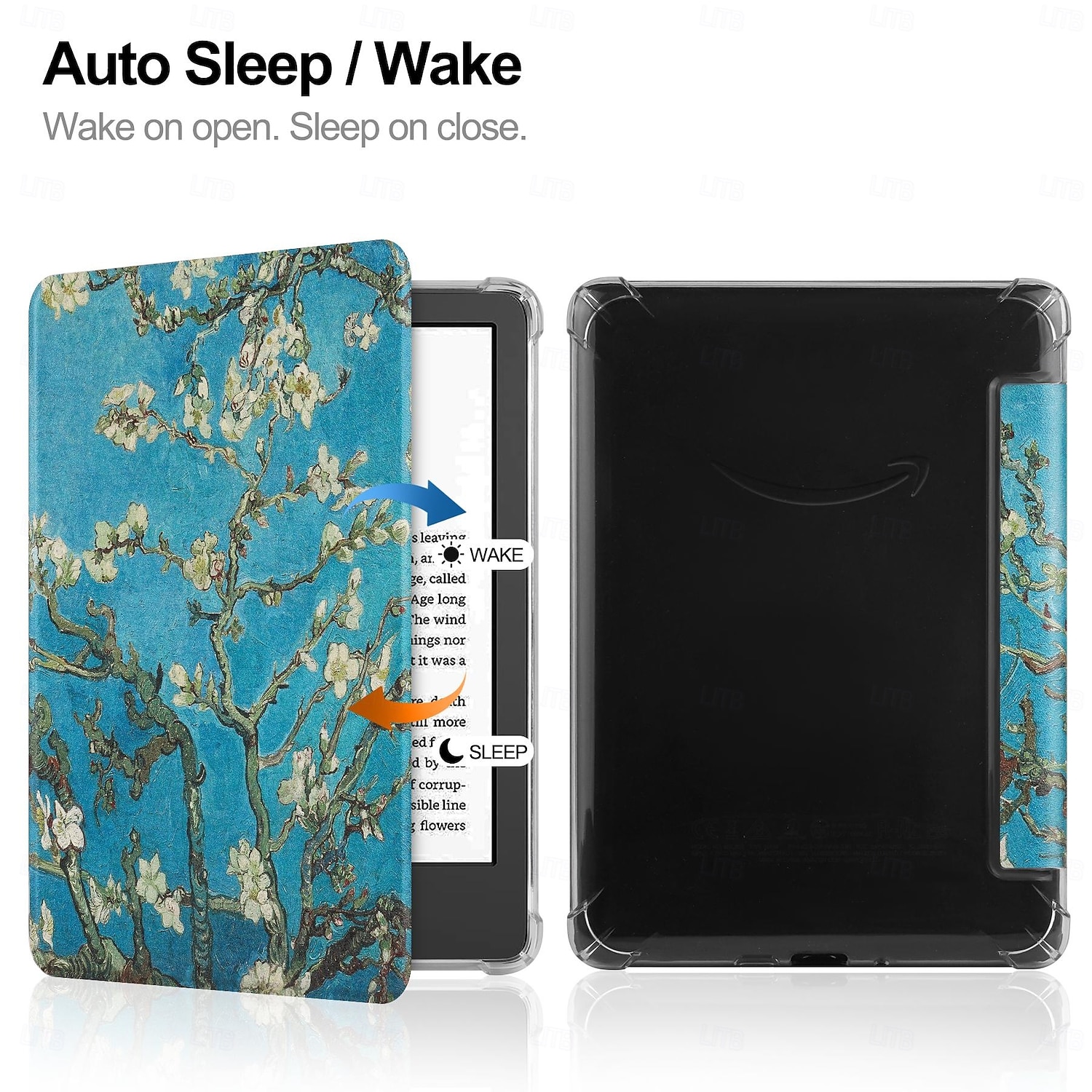 Чехол для планшета Amazon Kindle Paperwhite (12-го поколения) 2024 года, Kindle Paperwhite 11-го поколения 2022 года, 6-спусковая ручка, интеллектуальное автоматическое включение/выключение, защитный 2026 - $19.99 –P2