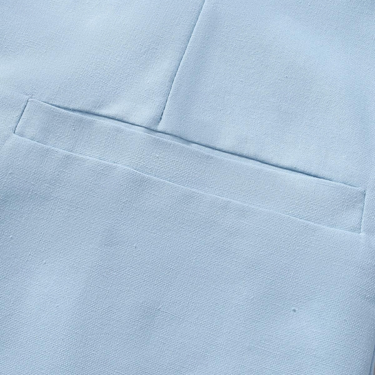 Per uomo Giacca di lino Formale Casa Bottoni Minimalista Primavera & Autunno Autunno Tutte le stagioni Tinta unica Attivo Vintage Colletto a Camicia Regolare Blu marino Verde Cachi Azzurro Giacca del 2026 a $91.99 –P18