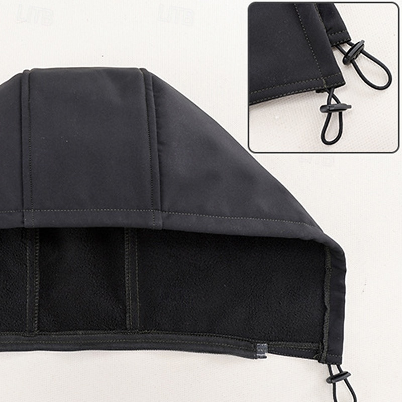 Per uomo Giacca da escursionismo Giacca in Pile Giacca imbottita Set termico Inverno All'aperto Calore Termico Impermeabile Top Nero Verde Grigio del 2025 a $56.99 –P5