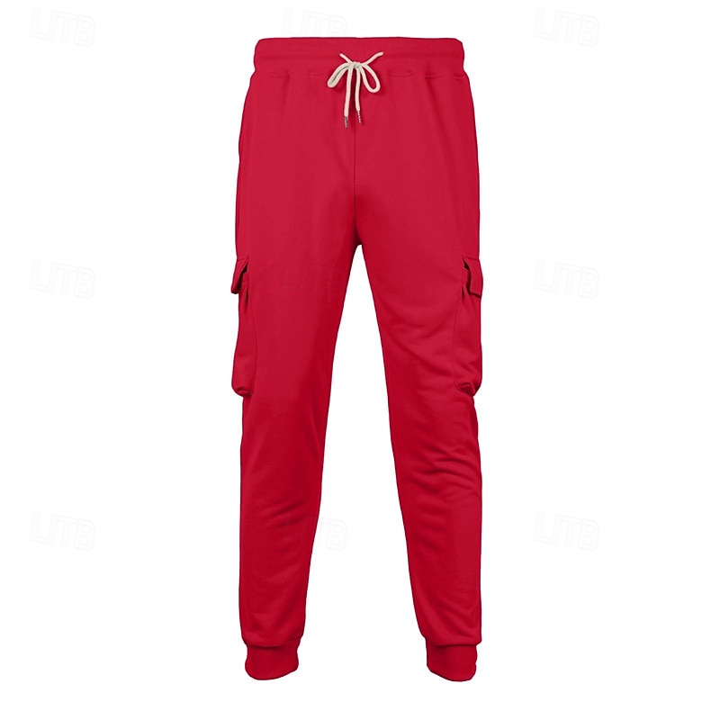 Per uomo Pantaloni da Tuta Cargo Pantaloni da tuta Joggers Pantaloni Coulisse Tasca Elastico in vita Semplice Comodità Quotidiano Sport all'Aperto Moda Casual Rosa Rosso Micro-elastico del 2026 a $20.99 –P17