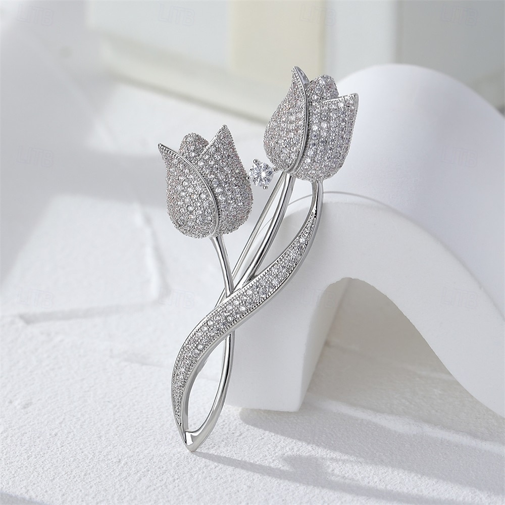 Spille Classico Fiore Moda Spilla Gioielli Argento Oro Per Matrimonio Feste Regalo Fidanzamento Balli di fine anno Festival del 2026 a $28.99 –P5