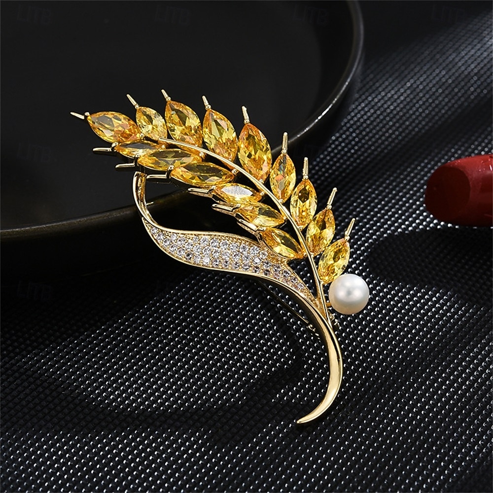 Brooches Classic Retro Floral Elegant Fashion Personalized Simple Brooch Jewelry White Yellow For Wedding Party Gift Engagement Prom Festival 2026 - $34.99 –P3