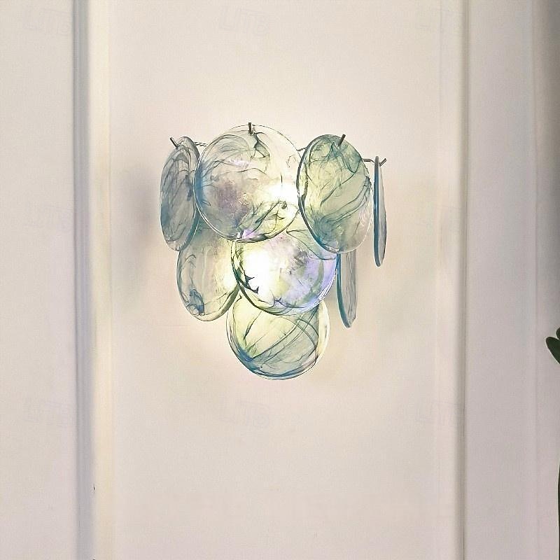 настенный светильник с дисками из розового муранского стекла 2025 - $245.59 –P9