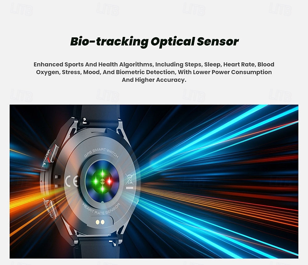 X28 Smart Watch 1.43 inch Smartwatch Fitness Running Watch Bluetooth Pedometer Call Reminder Activity Tracker Compatible with Android iOS Women Men GPS Long Standby Waterproof IP68 22mm Watch Case 2025 - $64.99 –P9