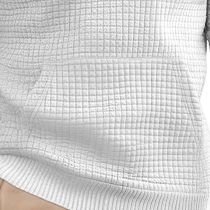 Per uomo Felpa con cappuccio Felpa con cappuccio a nido d'ape Nero Bianco Cachi Grigio chiaro Grigio scuro Con Cappuccio Semplice Pieghettato Patchwork Testurizzato Sport & Outdoor Casuale Quotidiano del 2025 a $23.99 –P8