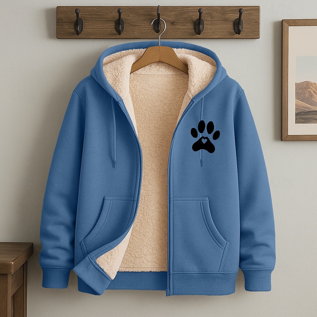 Per uomo Felpa con cappuccio Felpa con cappuccio a zip intera Felpa con cappuccio in pile Felpa con cappuccio foderata in pile Aalbicocca Nero Rosso Borgogna Blu Con Cappuccio Semplice Cerniera Sport del 2025 a $23.99 –P3