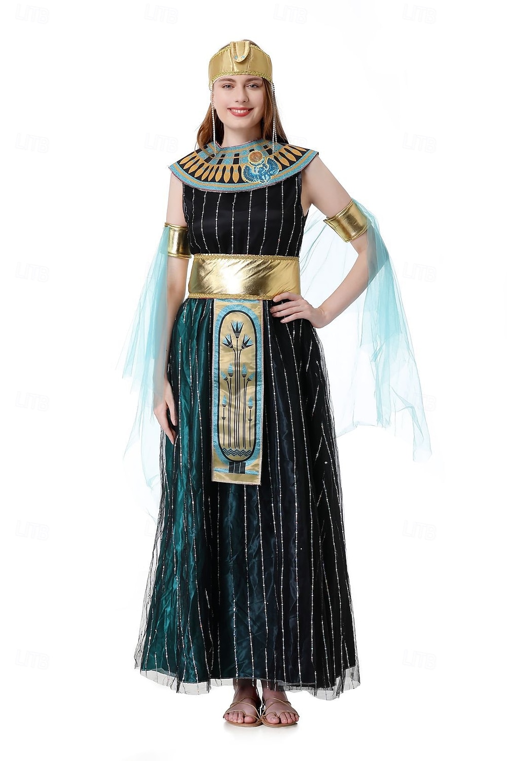 Antigo Egito egípcio Vestidos Fantasia fantasia Cleópatra Deusa Fantasia Mulheres Fantasia Dia Das Bruxas Carnaval Espetáculo Adulto Vestido Cinto Capa de 2026 por $47.99 –P11