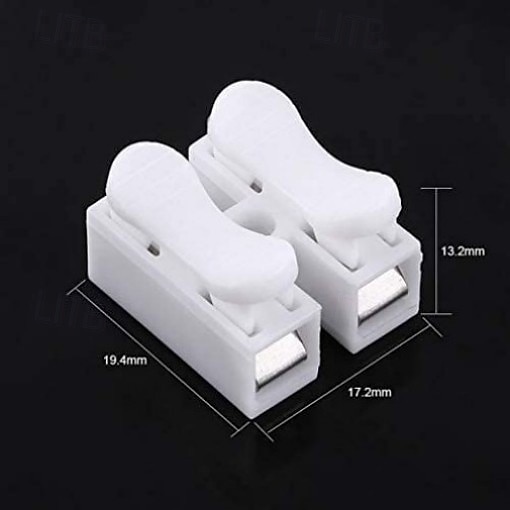 Rychlospojka pro kabel s LED diodami, rychlý konektor, 2cestný, s nehořlavou spojkou, 55 ks, odolná sada pro připojení domácí elektroinstalace, pro domácí vylepšení 2026 - $9.99 –P6