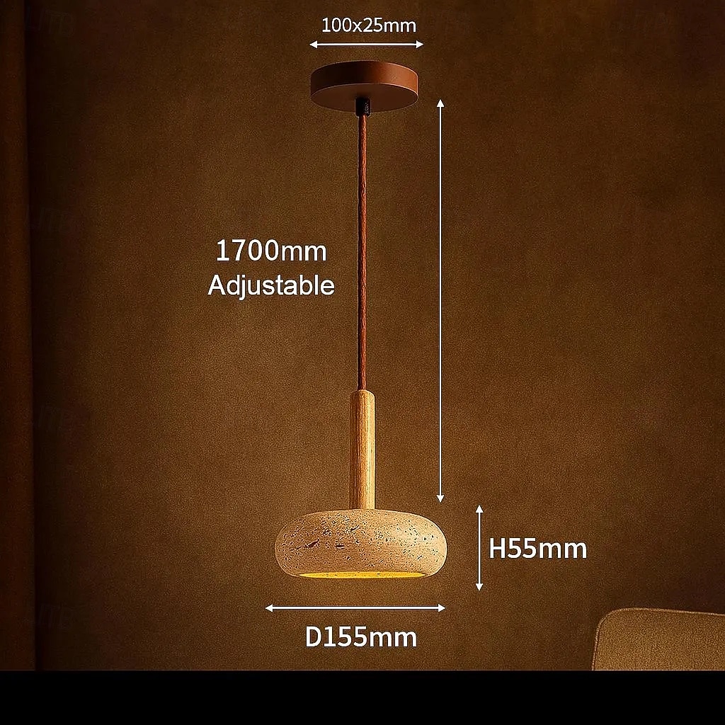 led taklampa 15 cm 1-ljus 3-ljus 3 ljus färg pendel lanterndesign taklampa trä geometrisk vintage vardagsrum sovrum matsal 110-240v 2026 - $151.99 –P7