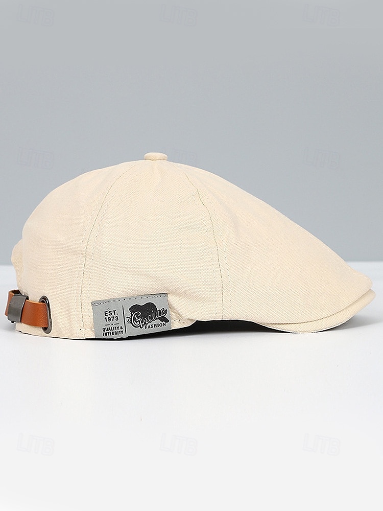Herre bomullsflakhatt vintage avisboyhatt, justerbar Gatsby beretlue til julefester, vinterantrekk og hverdagsbruk 2026 - $11.99 –P8