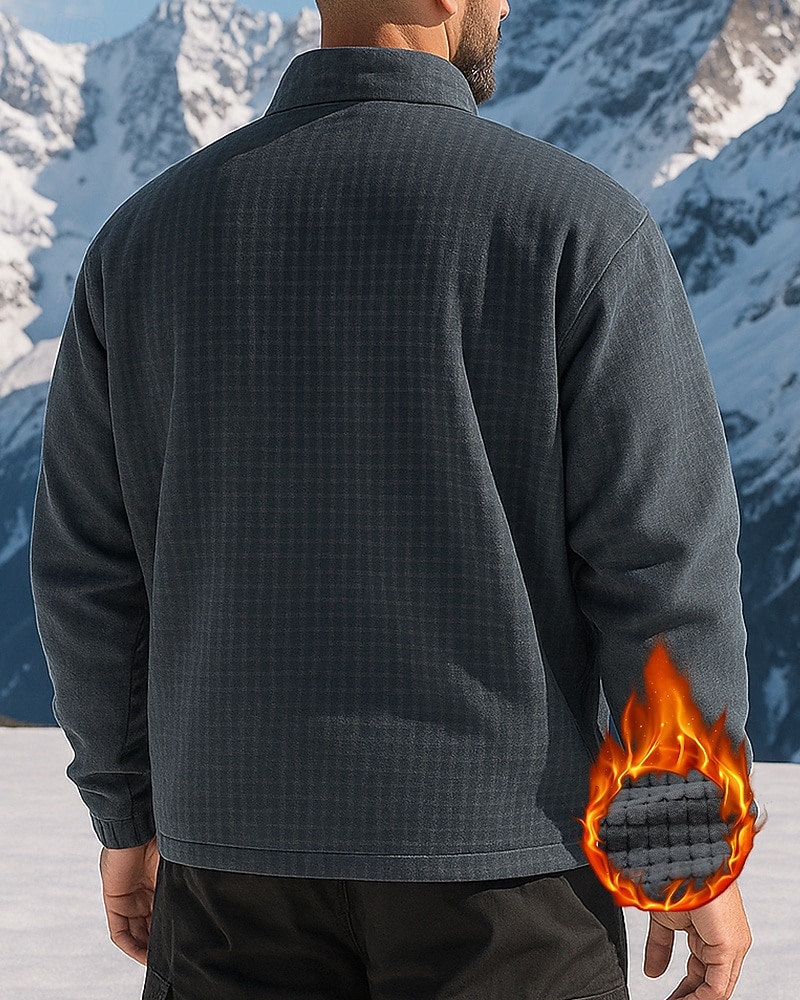Homens Jaqueta de Trilha Jaqueta de lã para caminhada Inverno Ao ar livre Retalhos Térmico / Quente Macio Jaquetas em Velocino Caça Campismo / Escursão / Espeleologismo Preto Azul Real Cinzento de 2025 por $43.99 –P2